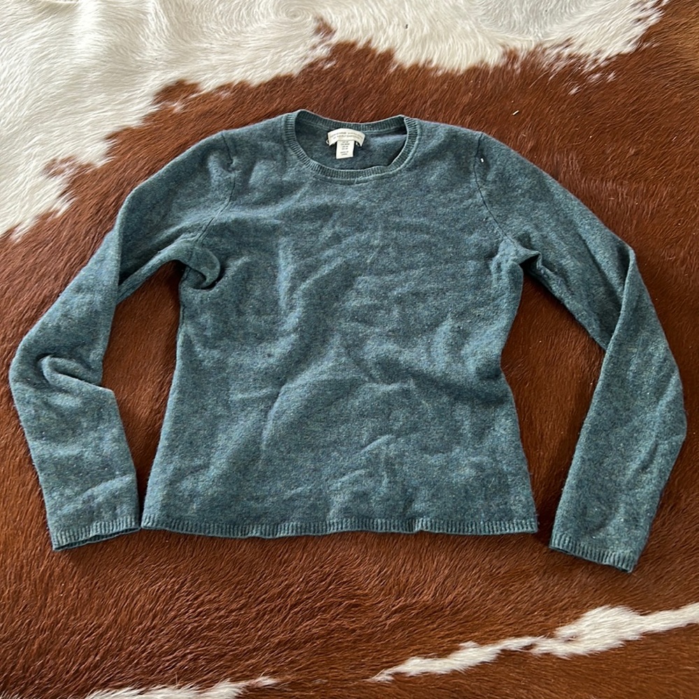 Teal Cashmere Sweater